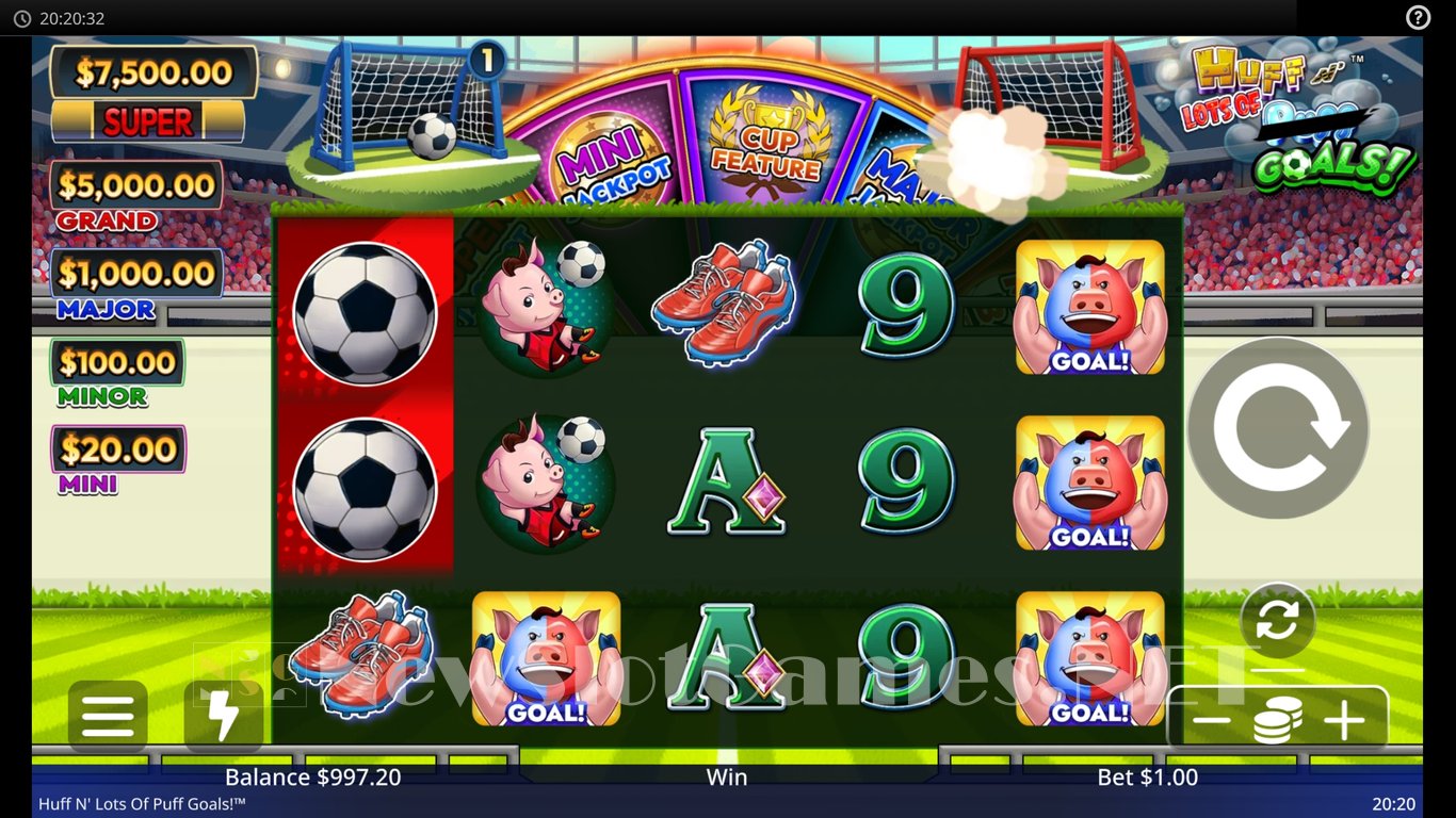 Huff N Lots of Goals Slot Slot Image in Demo - pic. 3