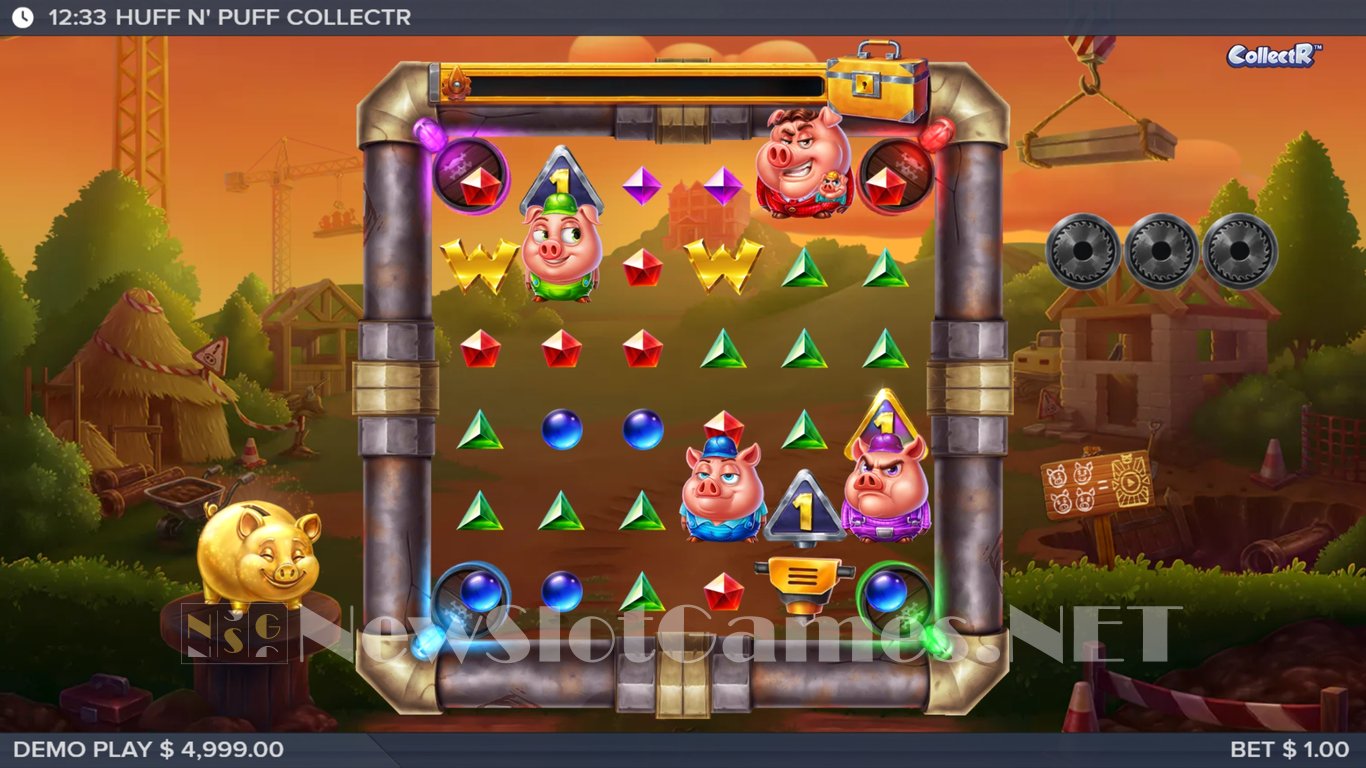 Huff N Puff CollectR Slot Demo Image
