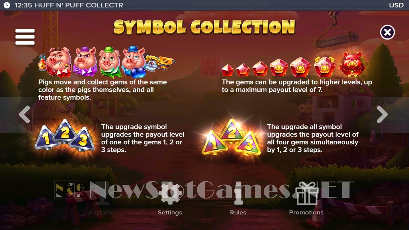 Huff N Puff CollectR Slot Slot Image in Demo - pic. 5