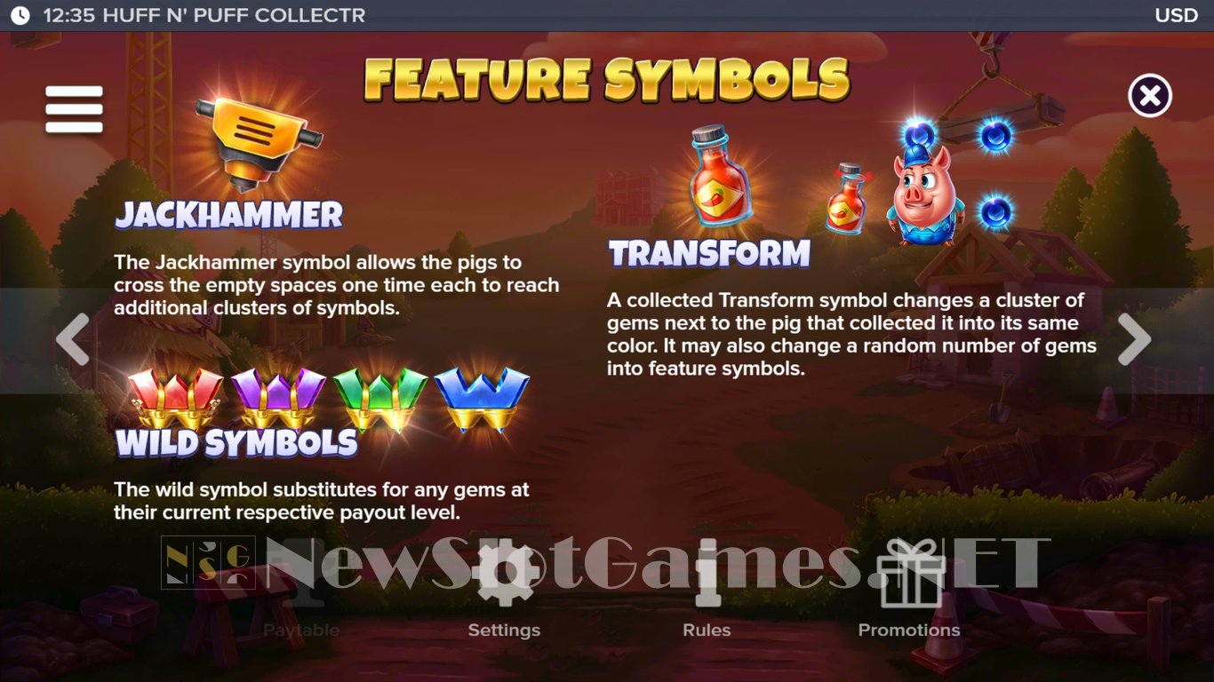 Huff N Puff CollectR Slot Slot Image in Demo - pic. 6