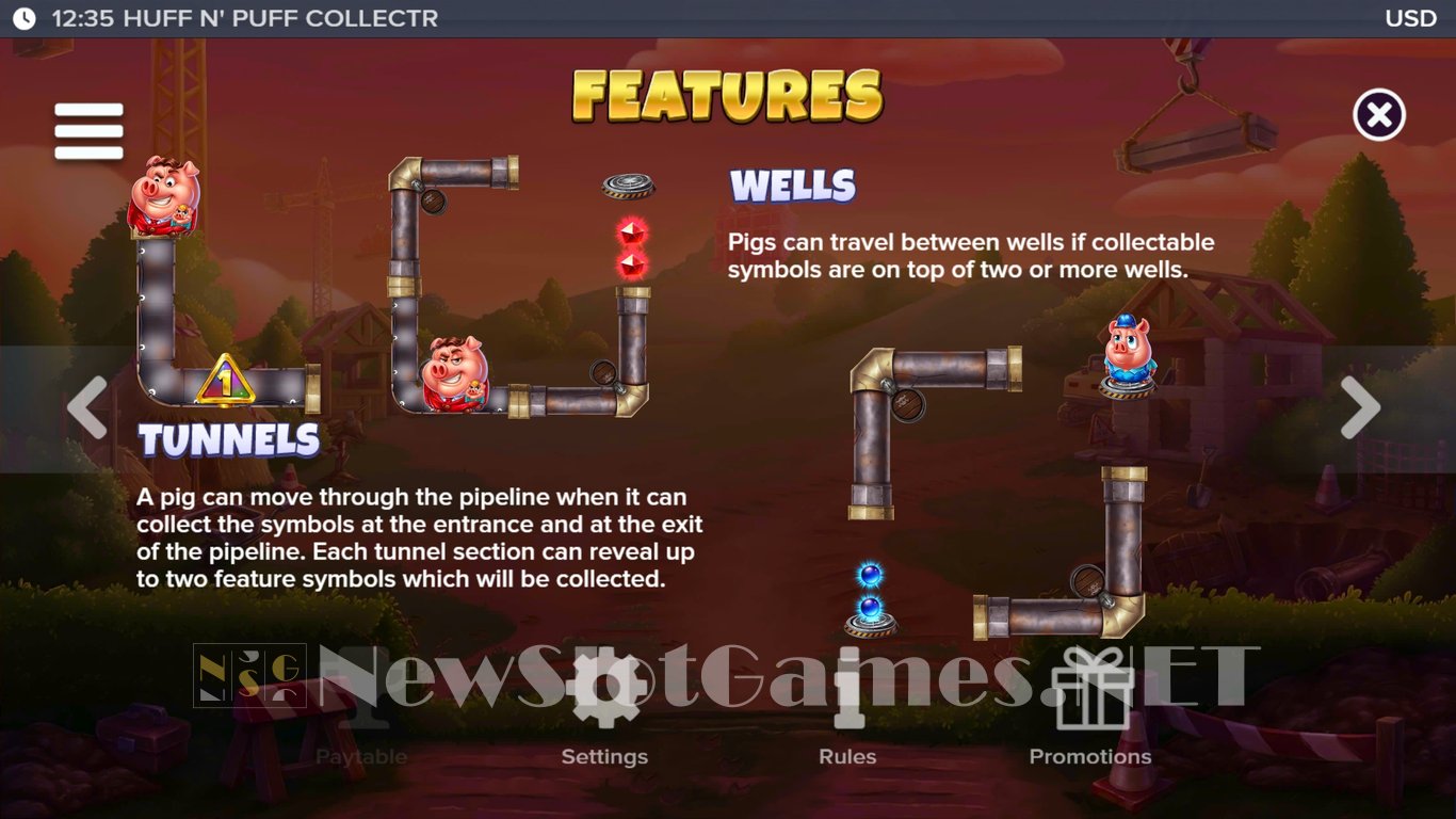 Huff N Puff CollectR Slot Slot Image in Demo - pic. 7