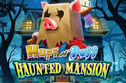 Huff N Puff Haunted Mansion Slot Logo