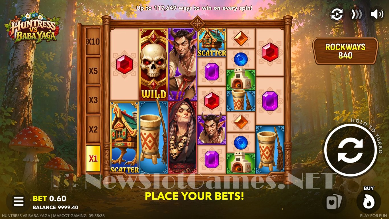 Huntress vs Baba Yaga Slot Demo Image