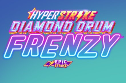Hyper Strike Diamond Drum Frenzy Slot Logo