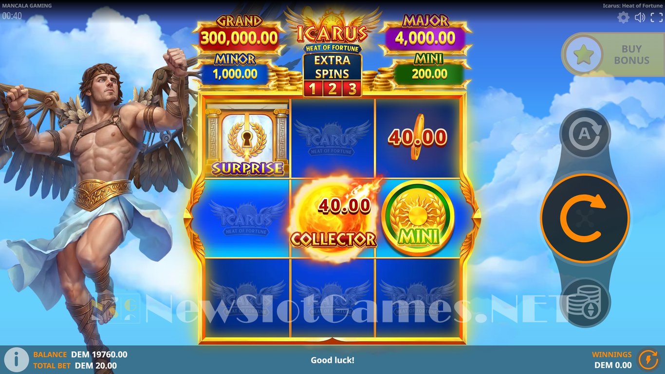 Icarus Heat of Fortune Slot Slot Image in Demo - pic. 2