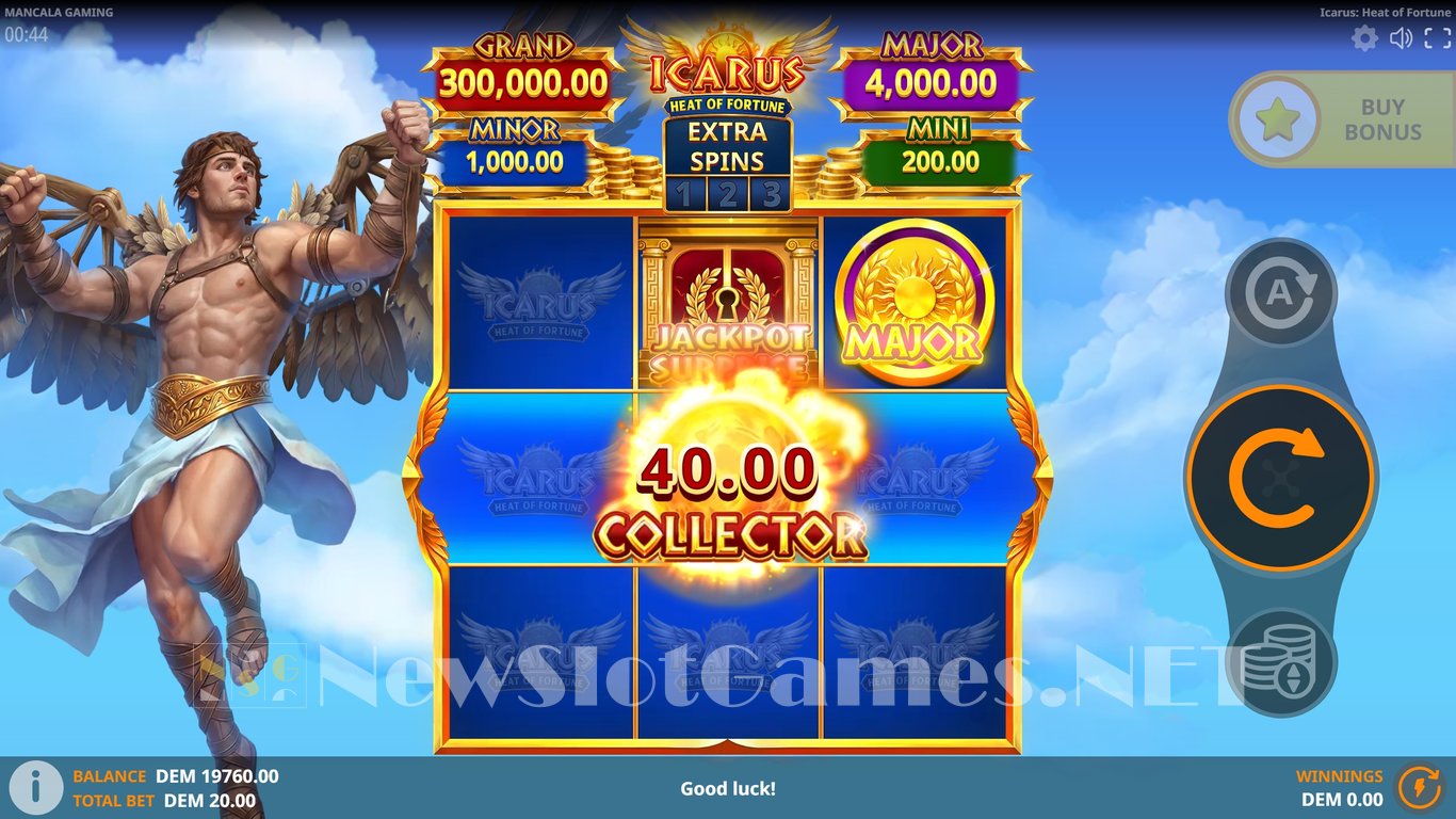 Icarus Heat of Fortune Slot Slot Image in Demo - pic. 3