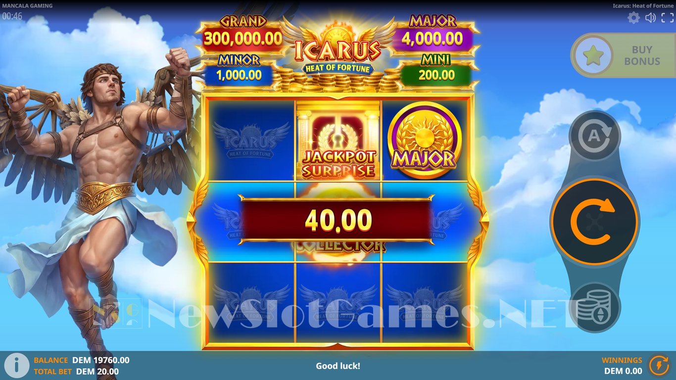 Icarus Heat of Fortune Slot Slot Image in Demo - pic. 4