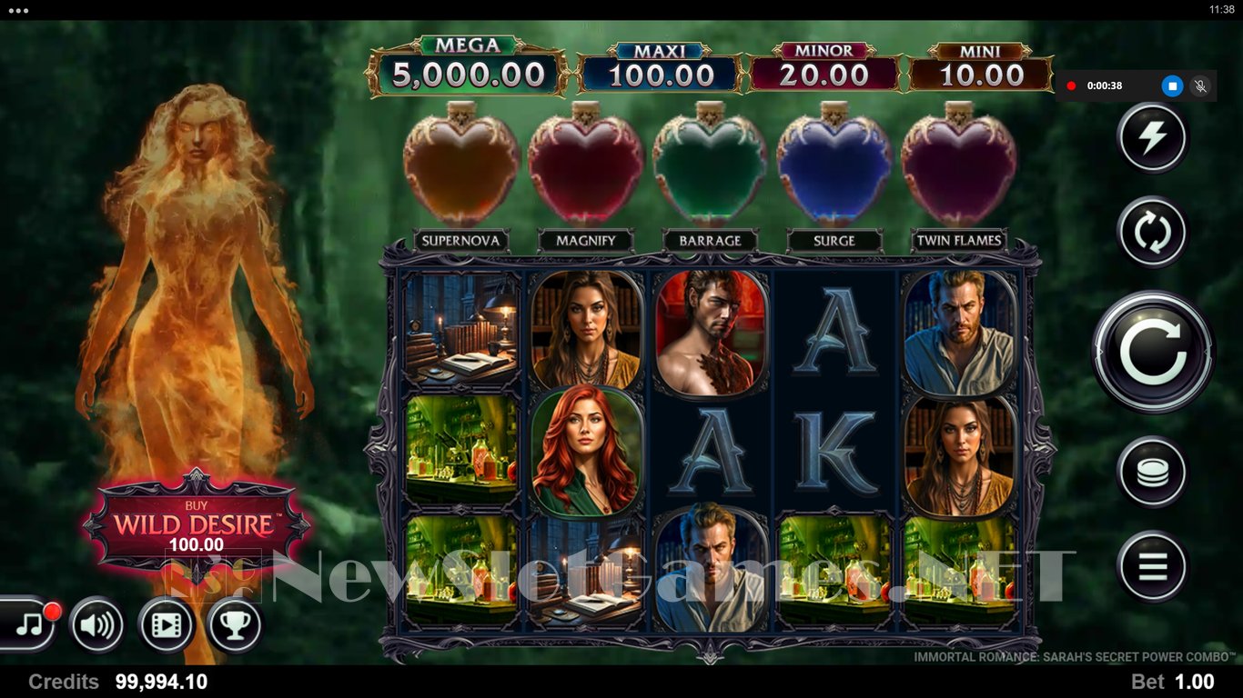 Immortal Romance Sarahs Secret Power Combo Slot Slot Image in Demo - pic. 4