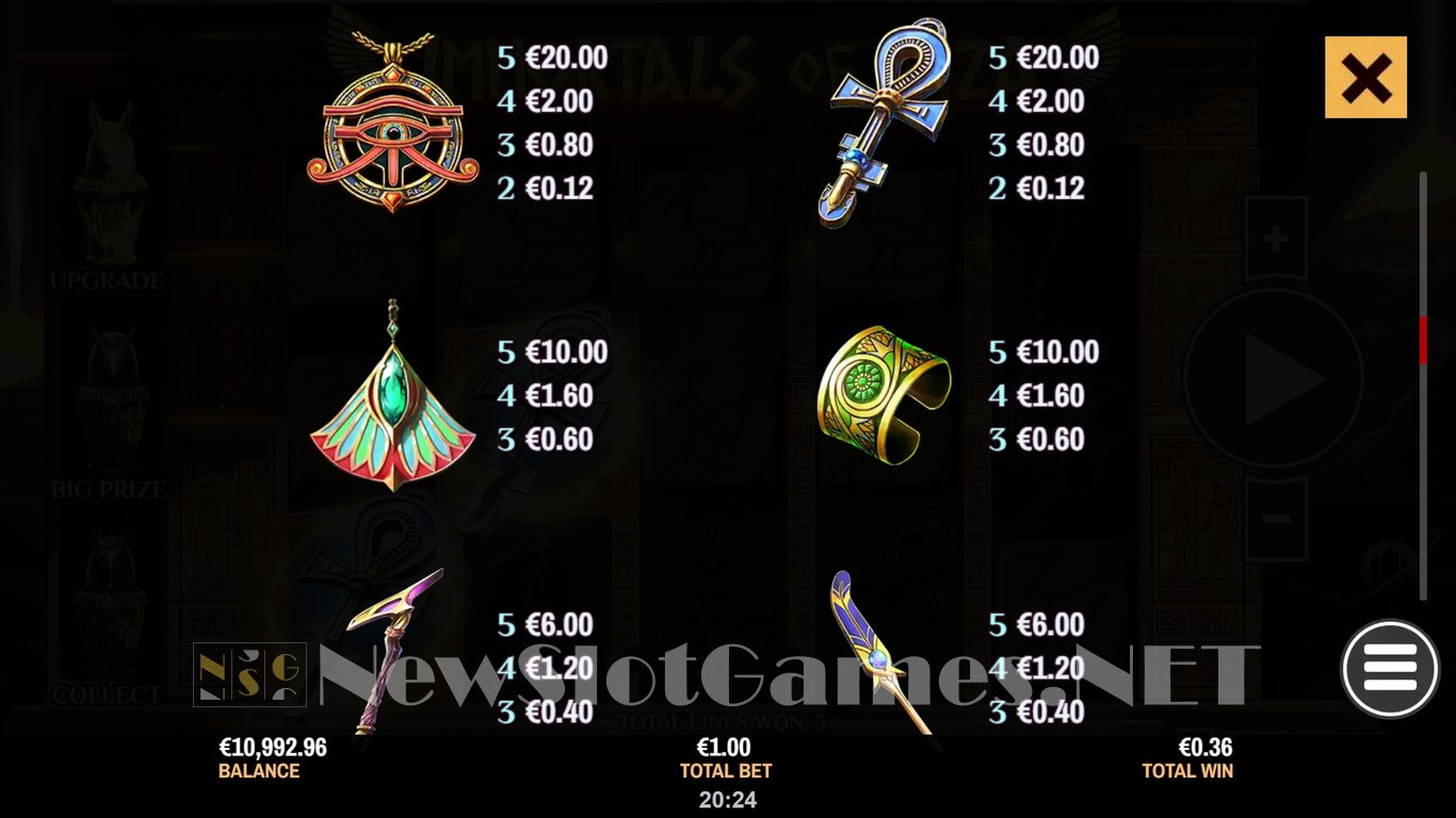 Immortals of Giza Slot Slot Image in Demo - pic. 6
