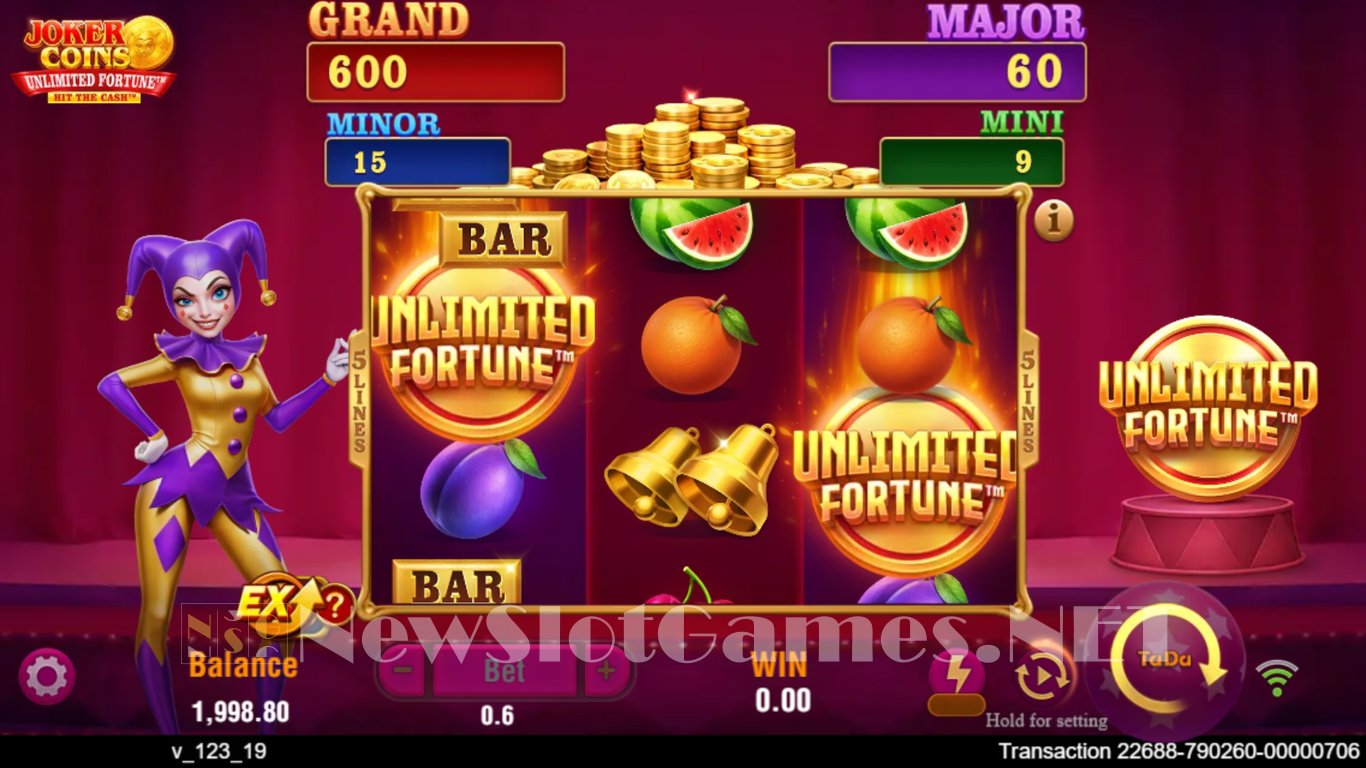 Joker Coins Unlimited Fortune Slot Demo Image