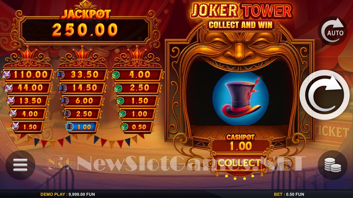 Joker Tower Collect and Win Slot Demo Image