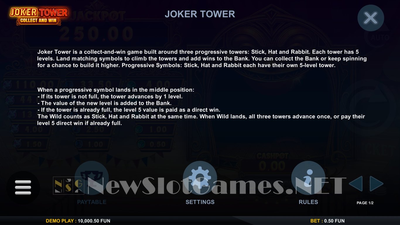 Joker Tower Collect and Win Slot Slot Image in Demo - pic. 4