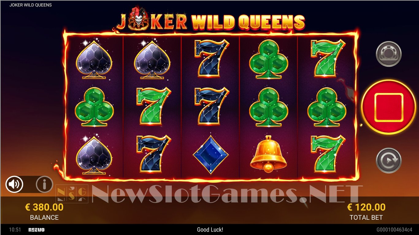 Joker Wild Queens Slot Demo Image