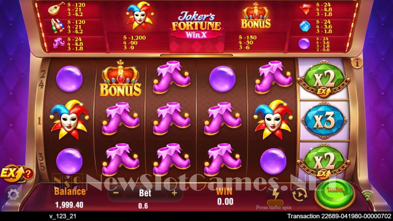 Jokers Fortune Win X Slot Demo Image