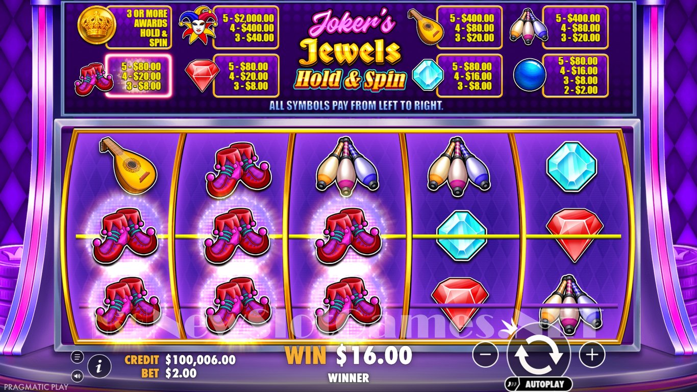 Jokers Jewels Hold & Spin Slot Slot Image in Demo - pic. 3