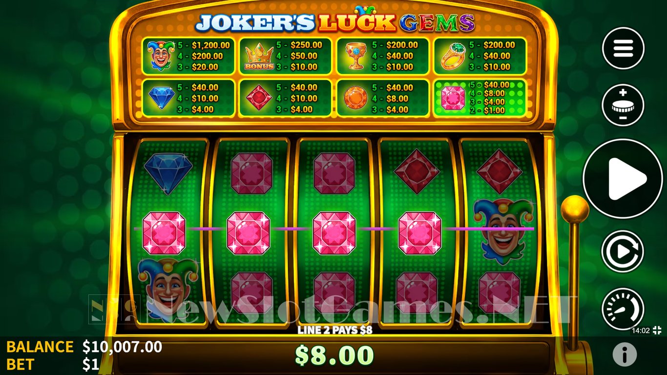 Jokers Luck Gems Slot Demo Image