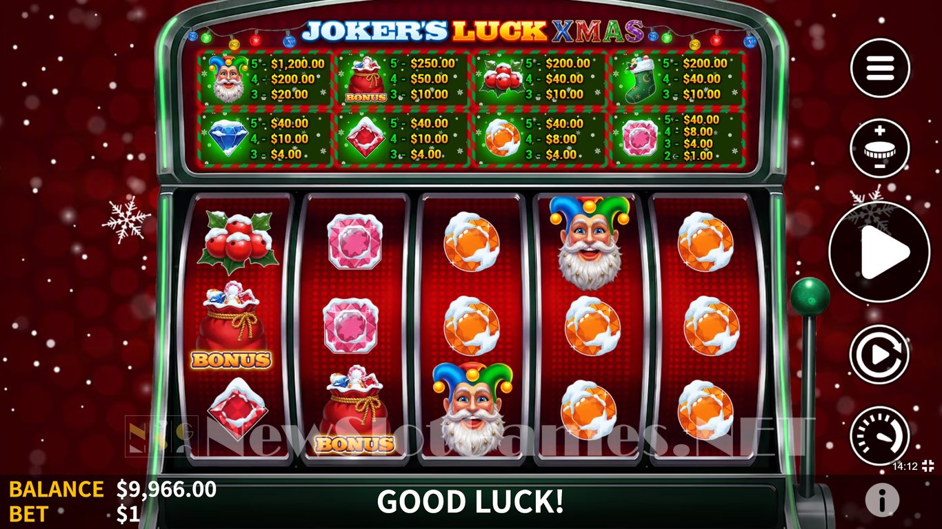 Jokers Luck XMAS Slot Slot Image in Demo - pic. 3