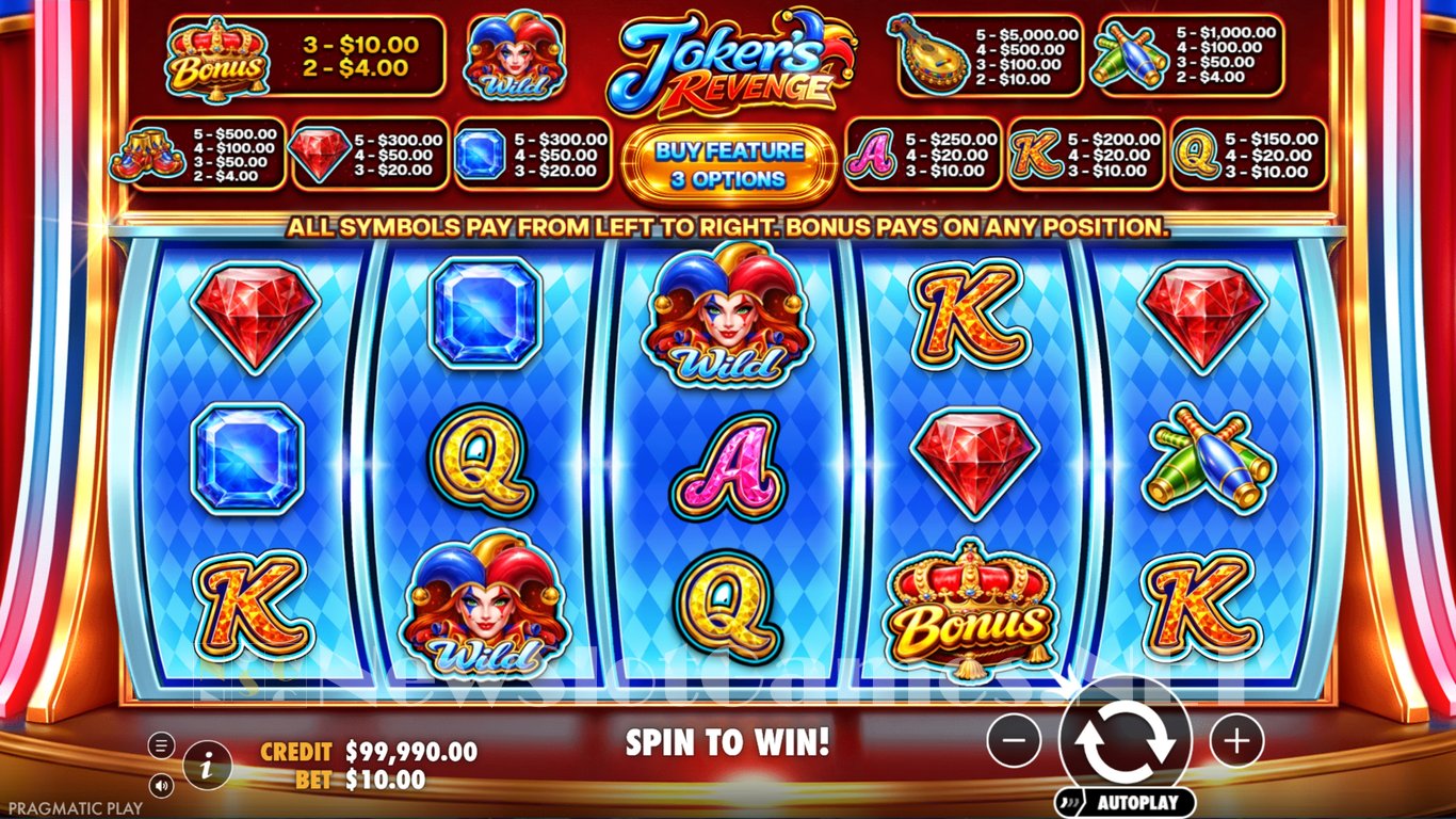 Jokers Revenge Slot Demo Image