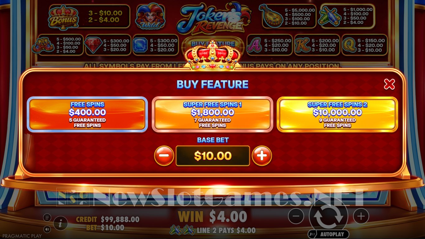 Jokers Revenge Slot Slot Image in Demo - pic. 6