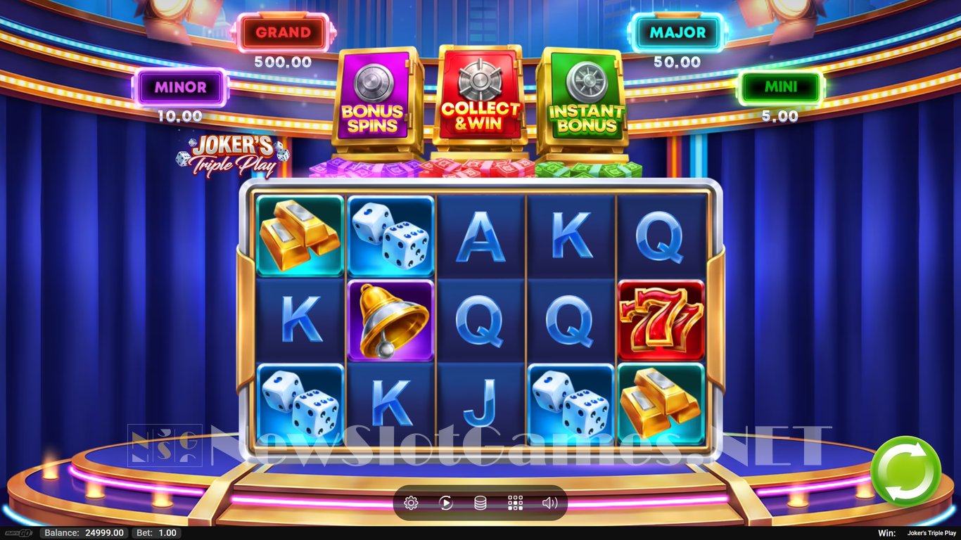 Jokers Triple Play Slot Demo Image
