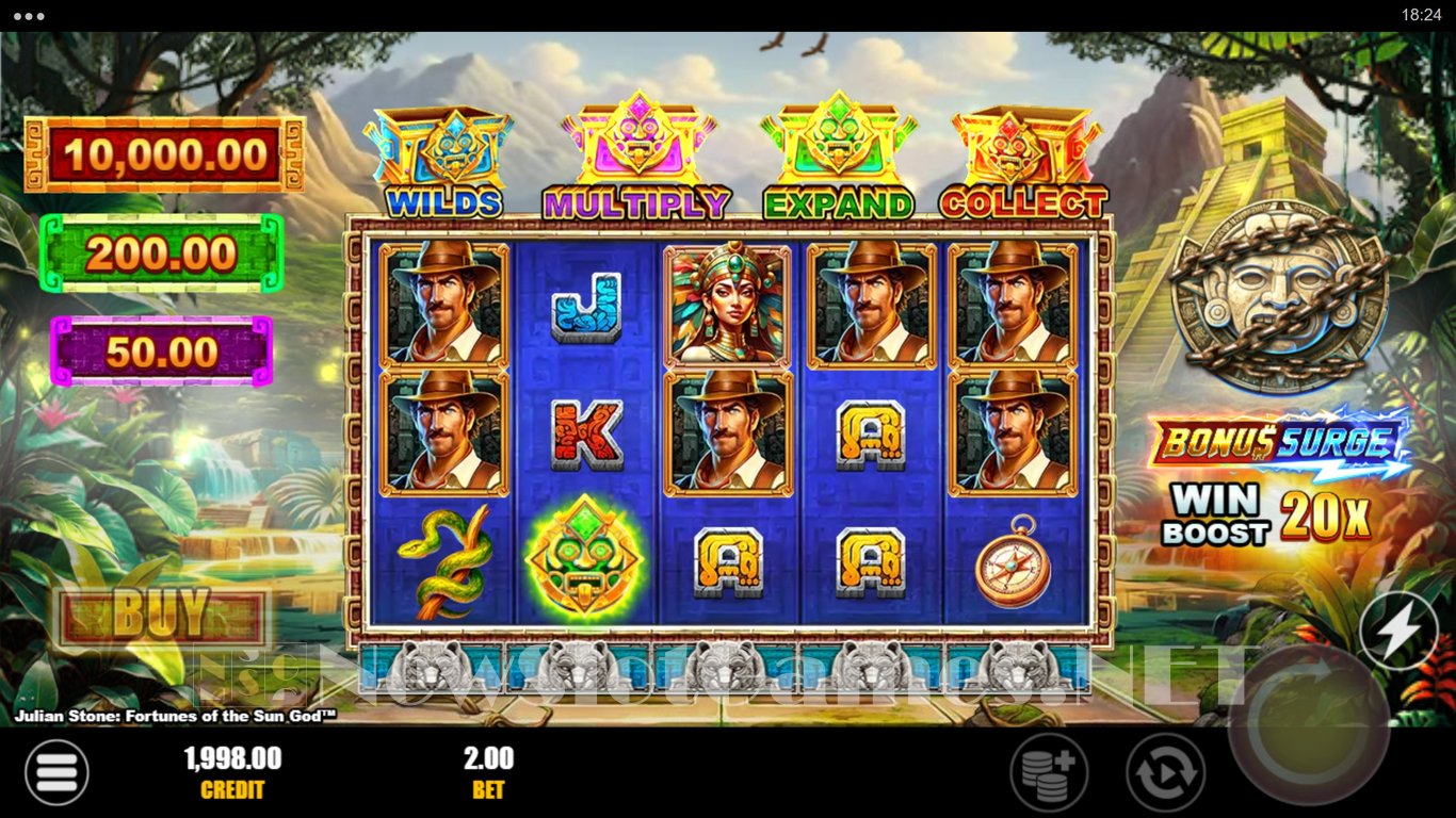 Julian Stone Fortunes of the Sun God Slot Slot Image in Demo - pic. 2
