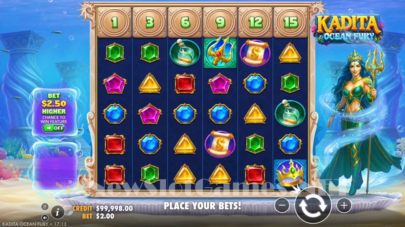 Kadita Ocean Fury Slot Demo Image