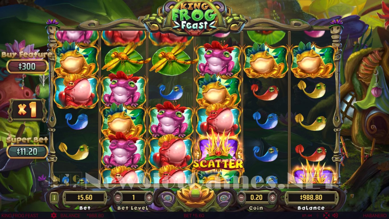 King Frog Feast Slot Demo Image