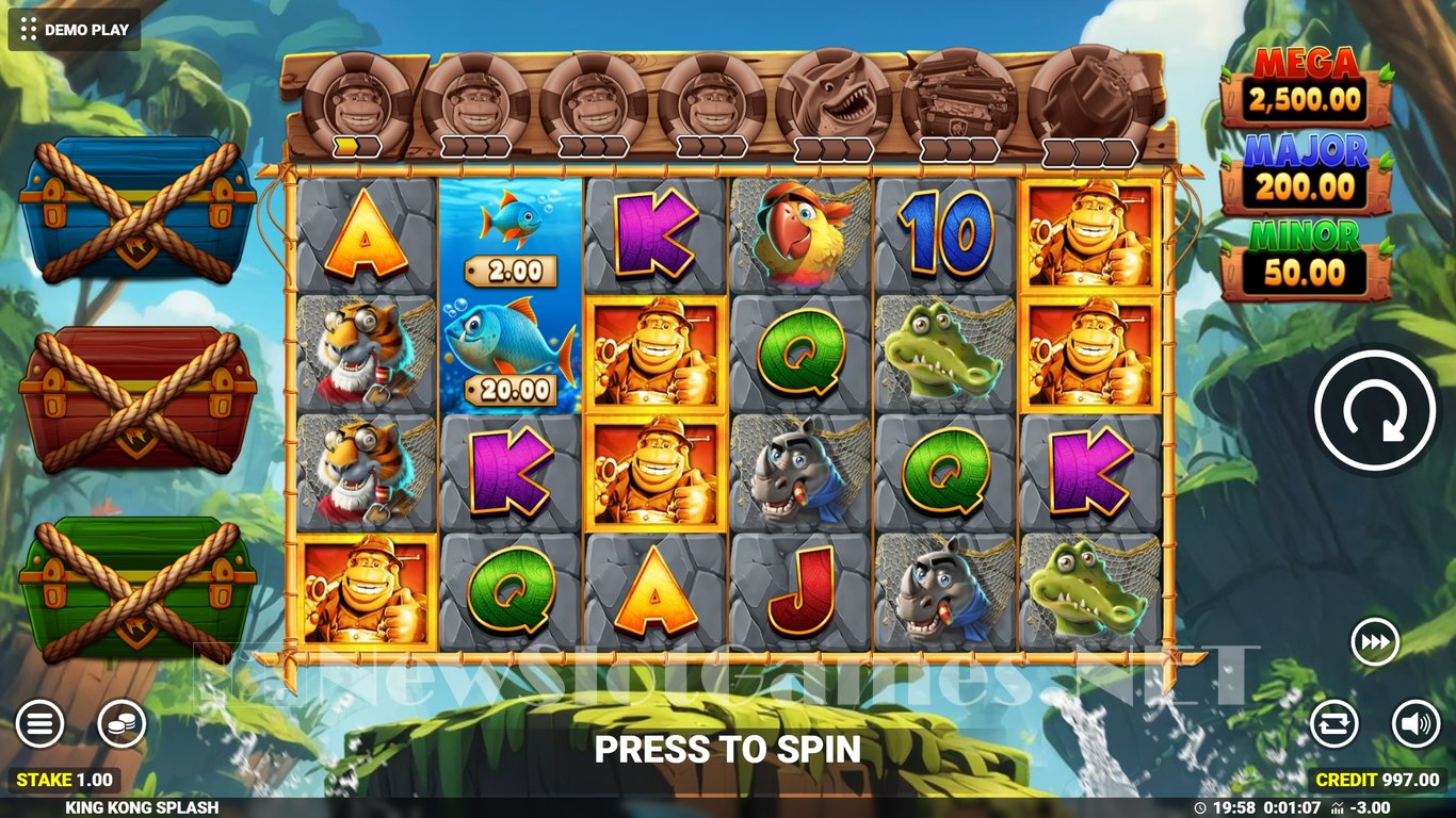 King Kong Splash Slot Slot Image in Demo - pic. 2
