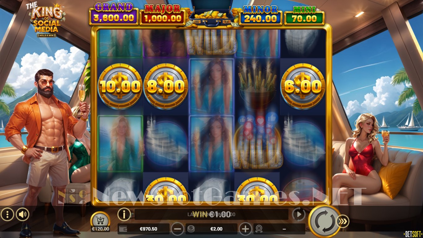 The King of Social Media Slot Slot Image in Demo - pic. 3
