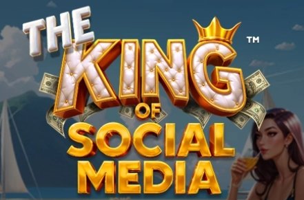 The King of Social Media Slot Logo