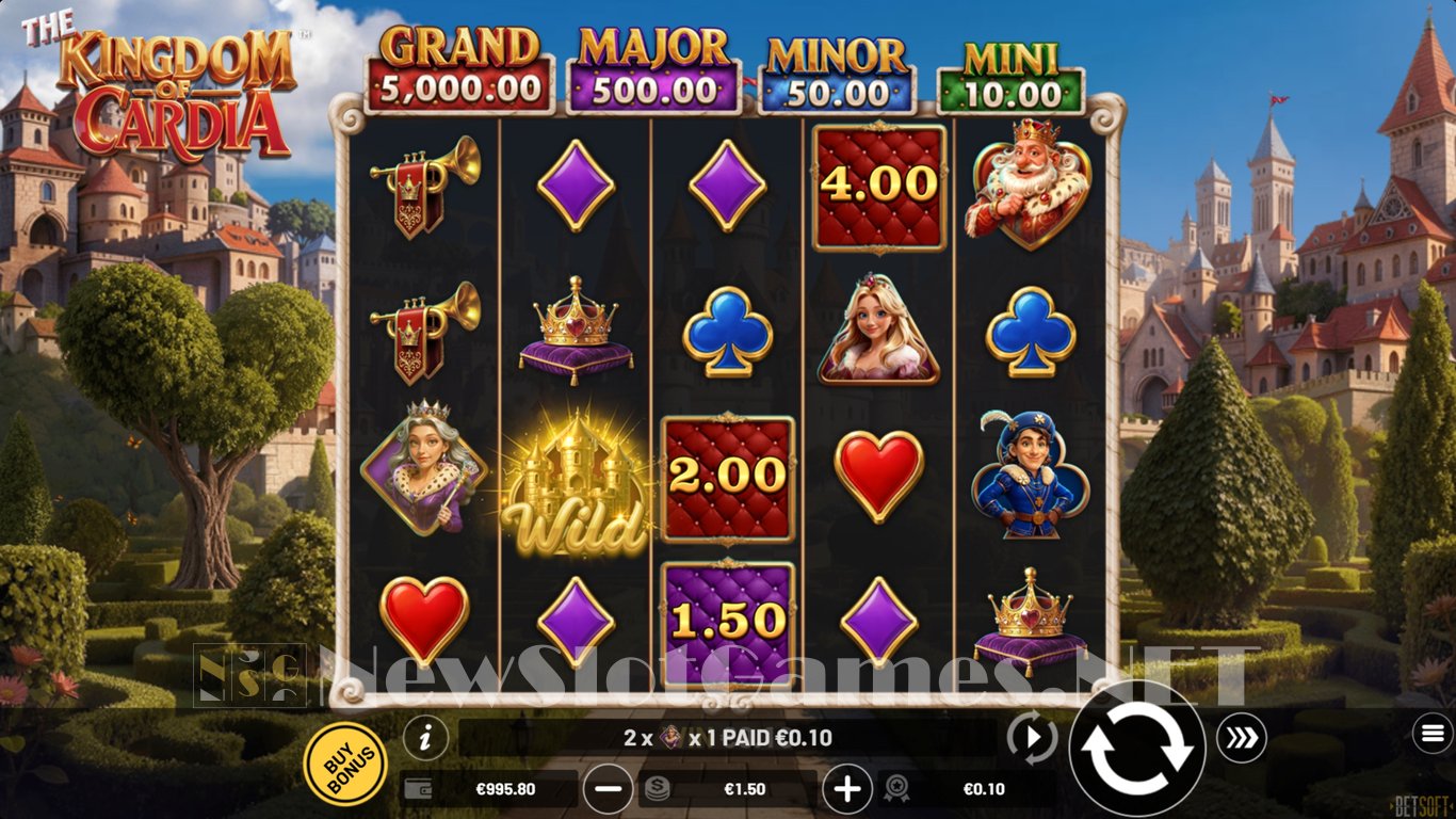 The Kingdom of Cardia Slot Demo Image