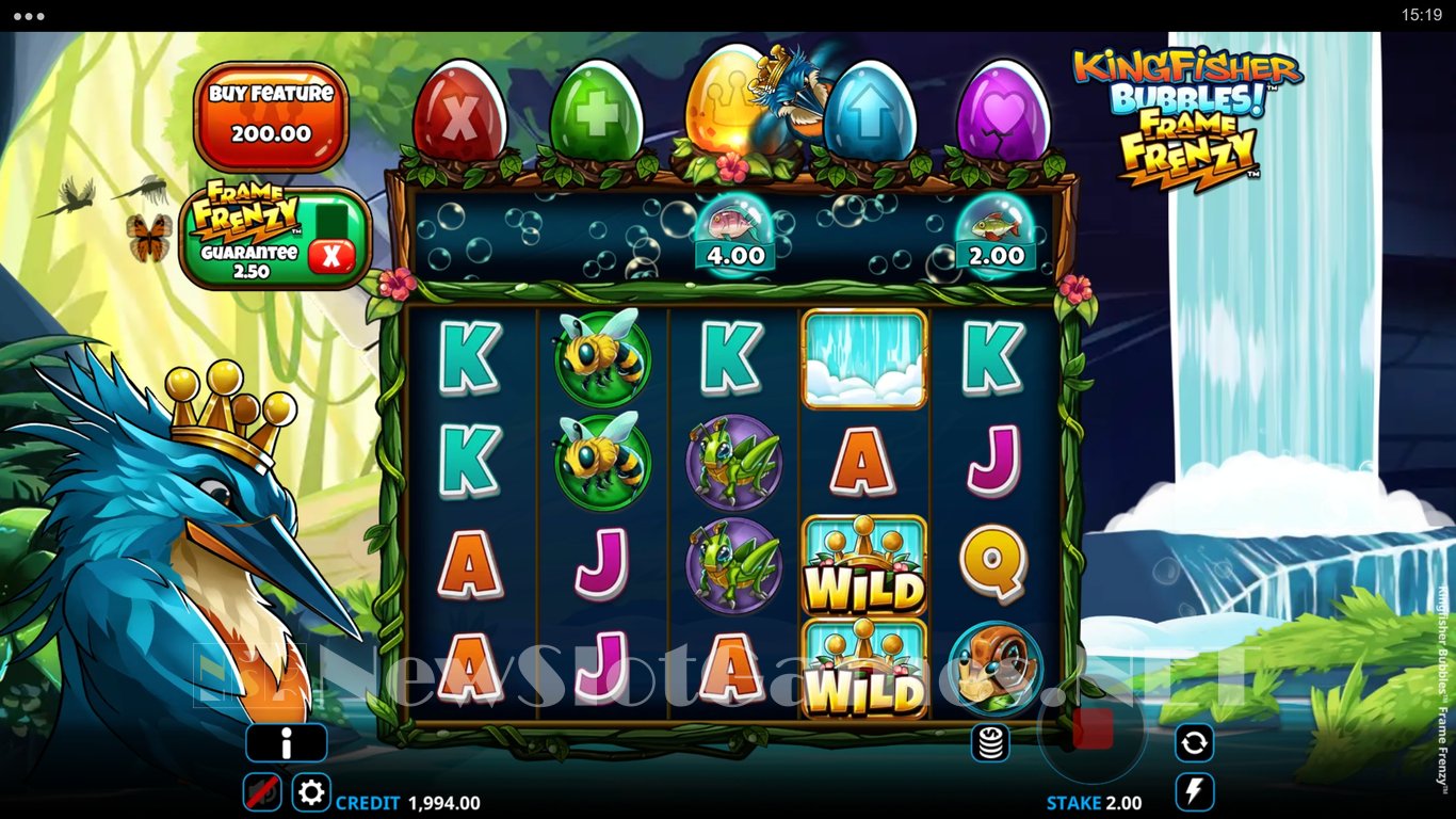 Kingfisher Bubbles Frame Frenzy Slot Slot Image in Demo - pic. 3