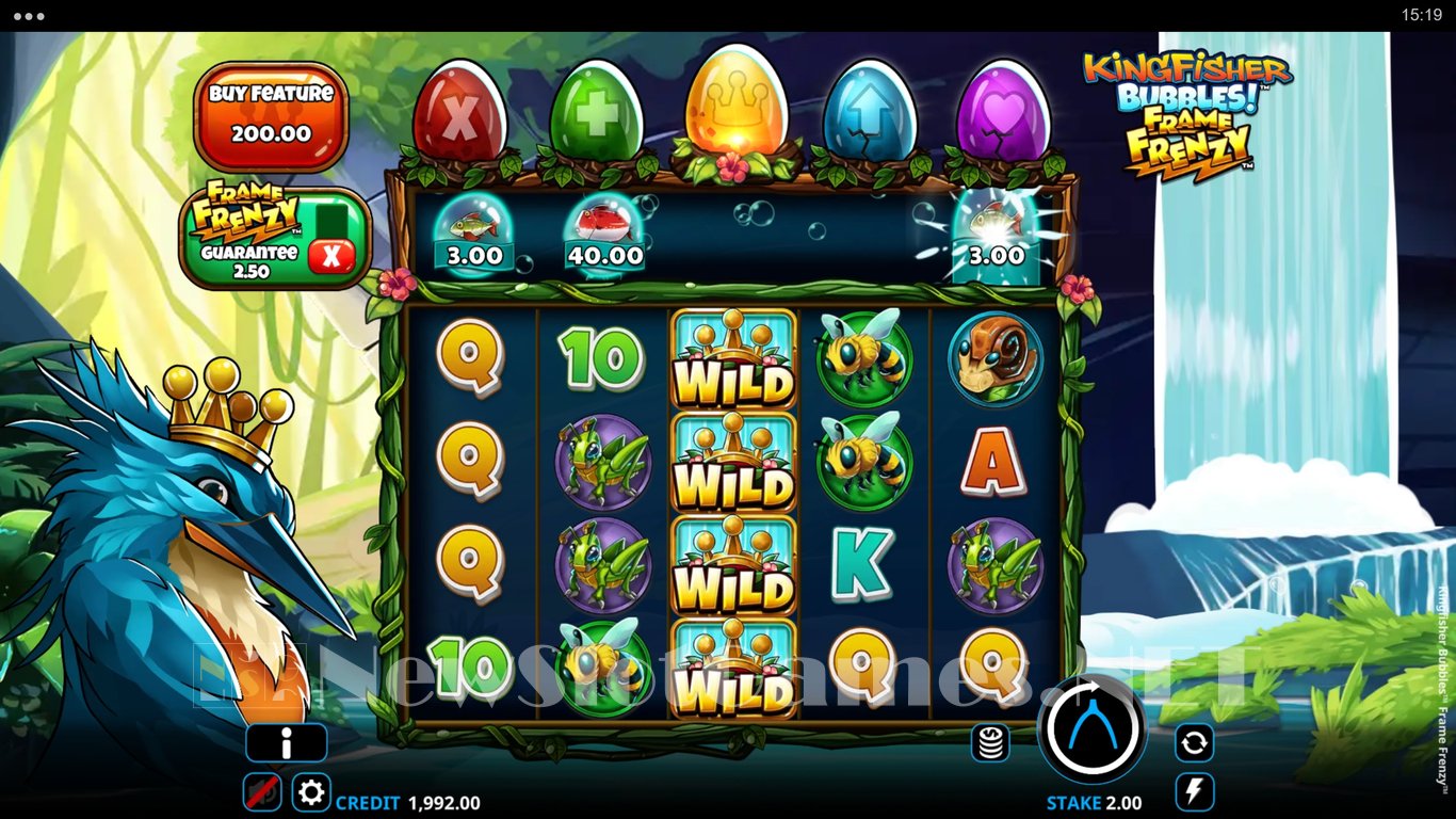 Kingfisher Bubbles Frame Frenzy Slot Slot Image in Demo - pic. 4