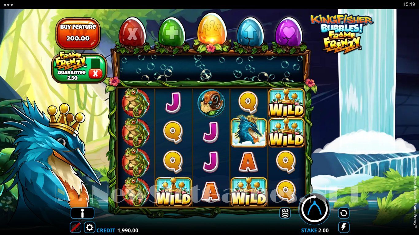 Kingfisher Bubbles Frame Frenzy Slot Slot Image in Demo - pic. 5