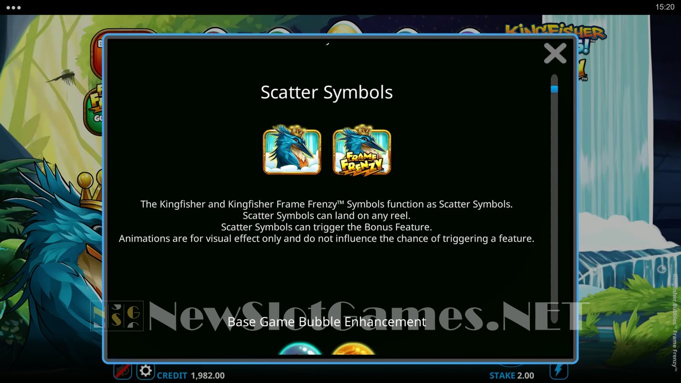 Kingfisher Bubbles Frame Frenzy Slot Slot Image in Demo - pic. 6