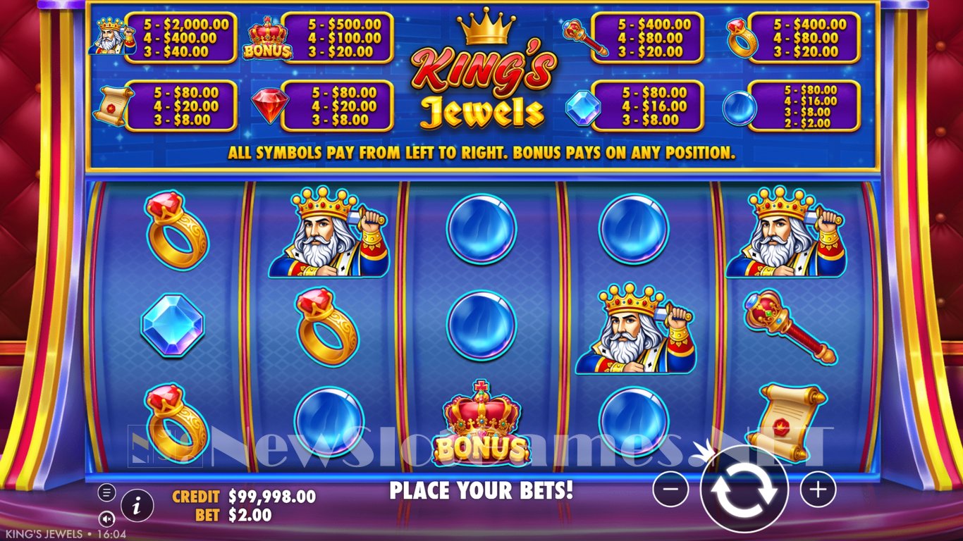 Kings Jewels Slot Demo Image