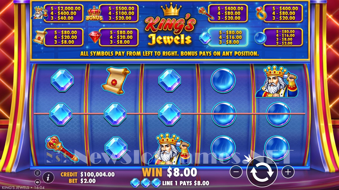 Kings Jewels Slot Slot Image in Demo - pic. 2