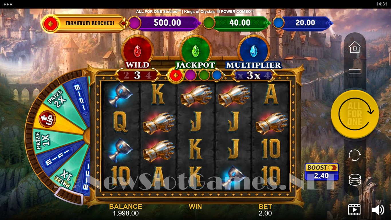 Kings of Crystals III Power Combo Slot Demo Image
