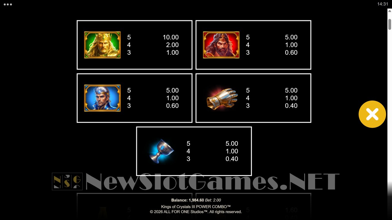 Kings of Crystals III Power Combo Slot Slot Image in Demo - pic. 6