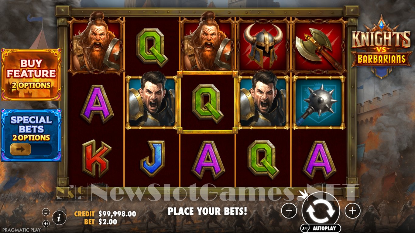 Knights vs Barbarians Slot Demo Image