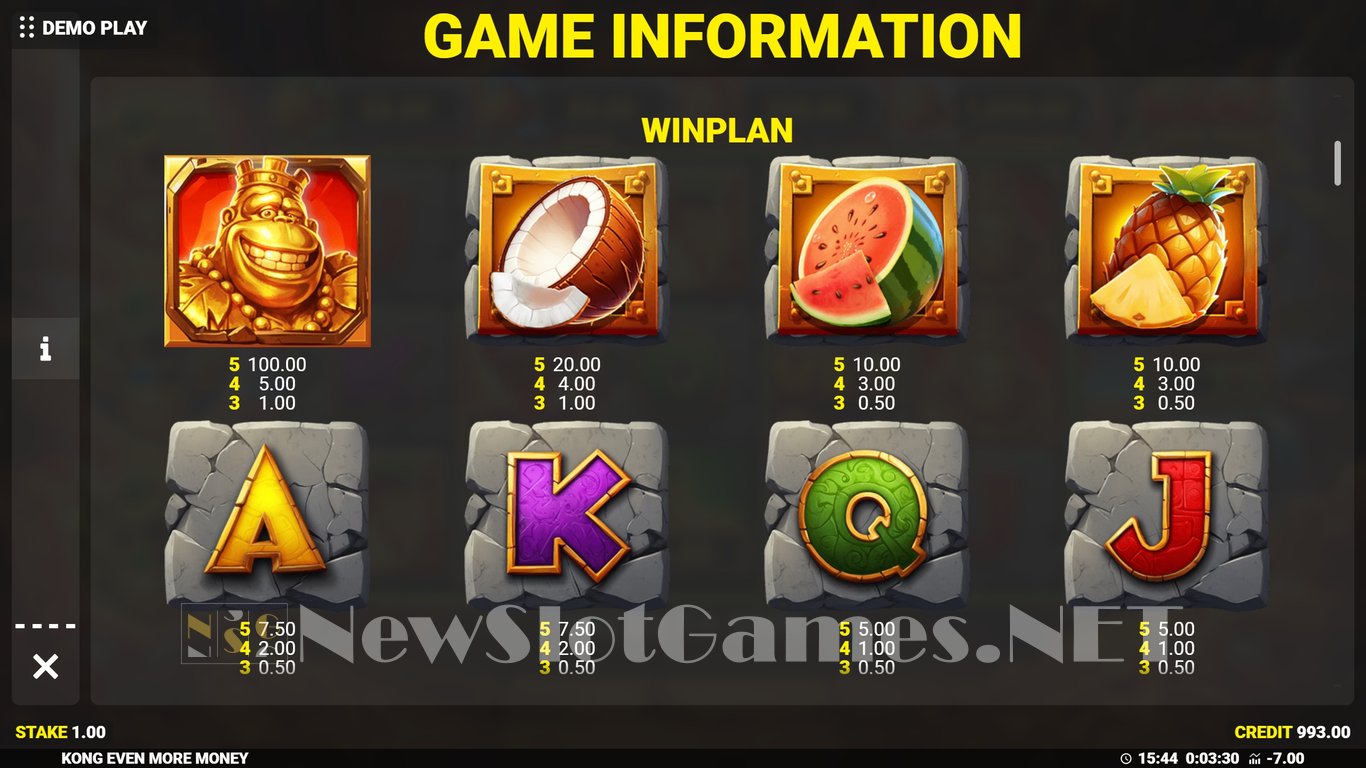 Kong Even More Money Slot Slot Image in Demo - pic. 5