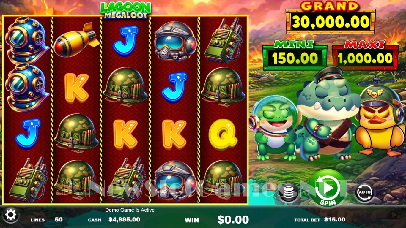 Lagoon MegaLoot Slot Demo Image