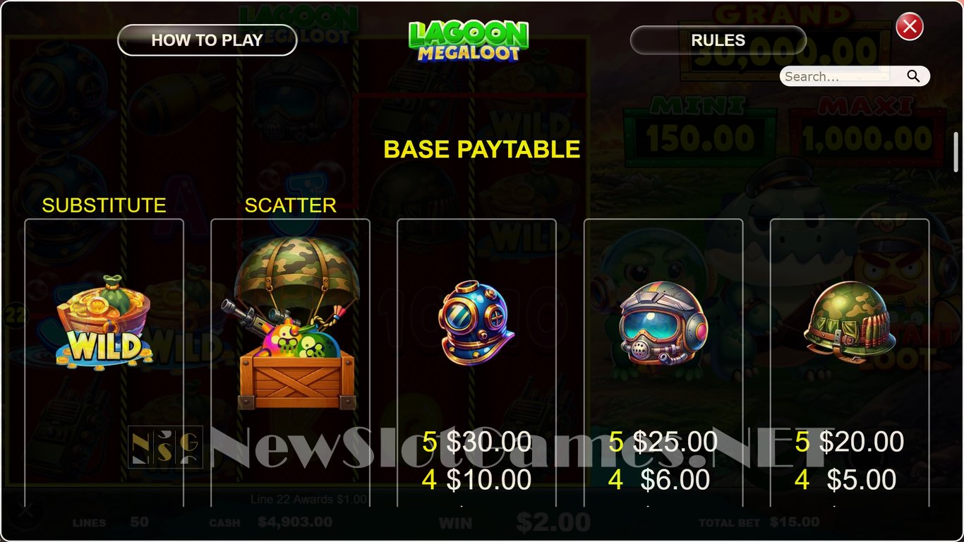 Lagoon MegaLoot Slot Slot Image in Demo - pic. 5