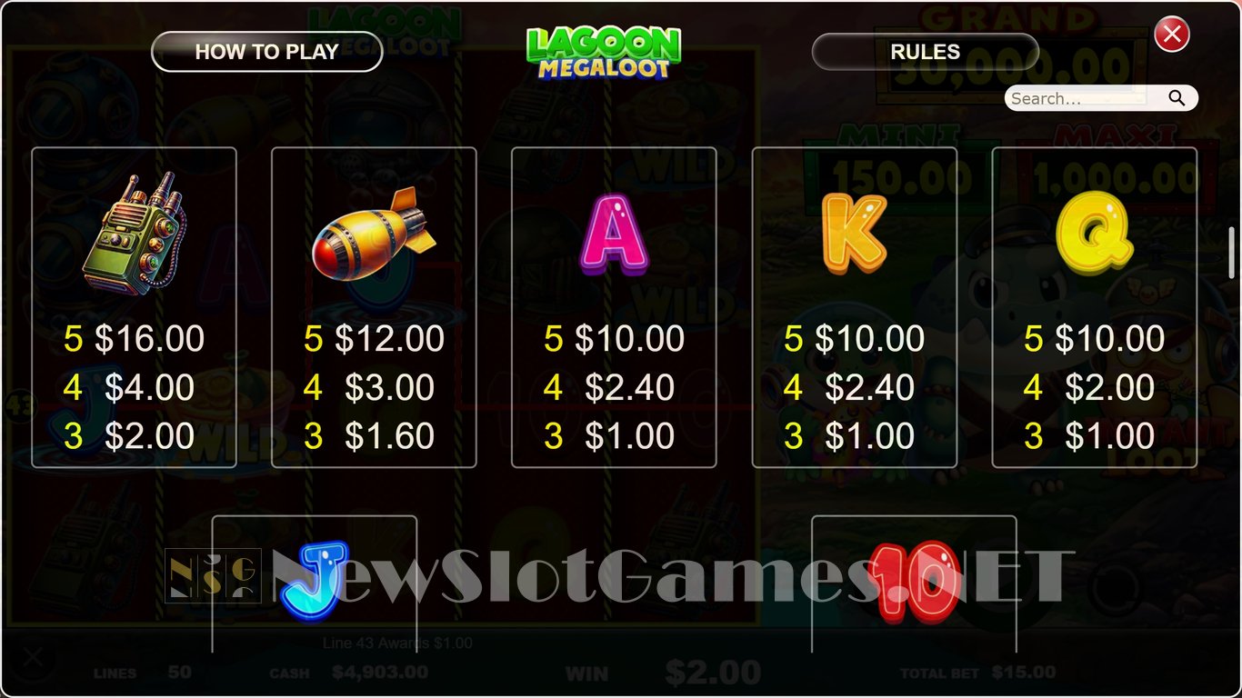 Lagoon MegaLoot Slot Slot Image in Demo - pic. 6
