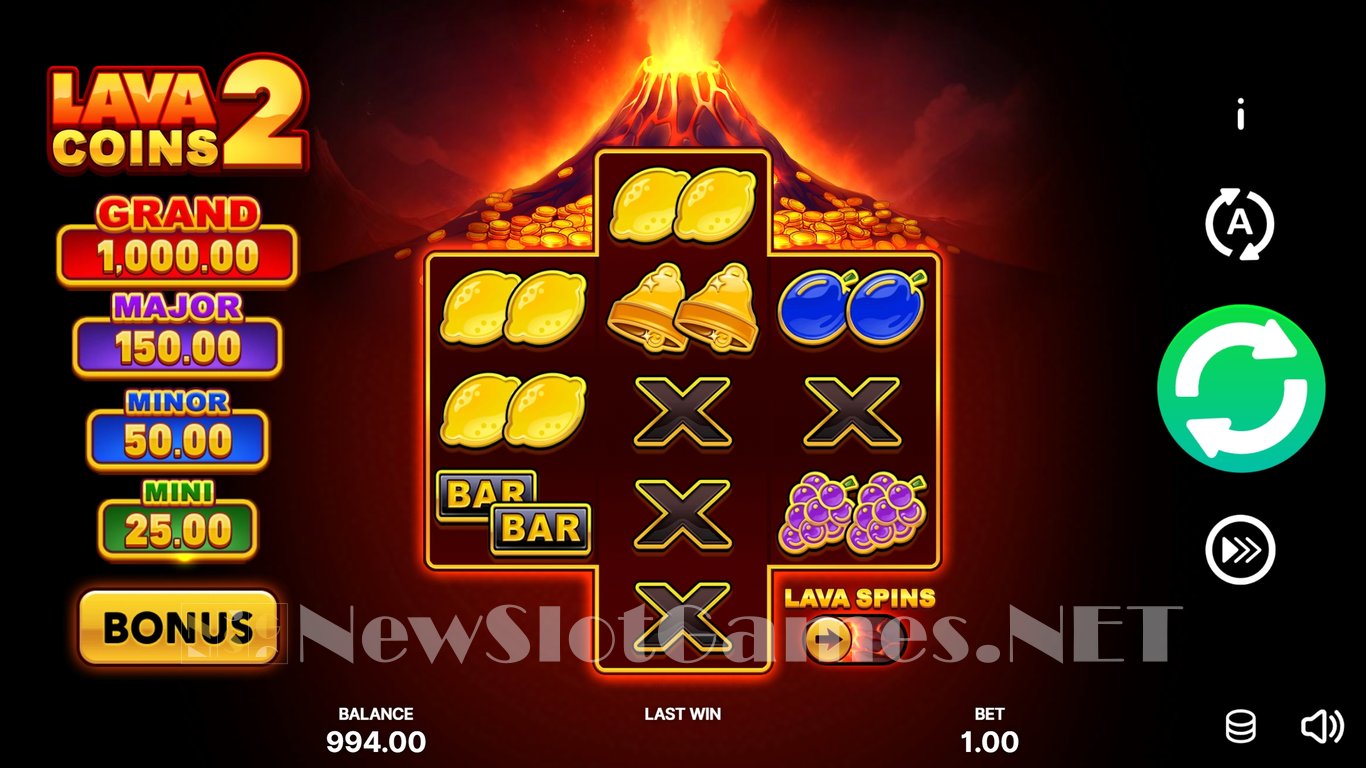 Lava Coins 2 Slot Slot Image in Demo - pic. 3