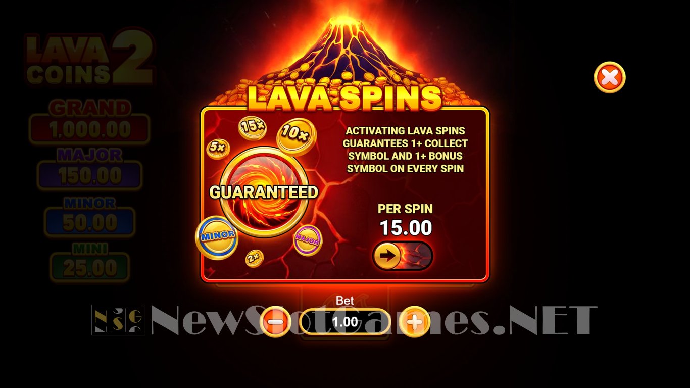 Lava Coins 2 Slot Slot Image in Demo - pic. 4