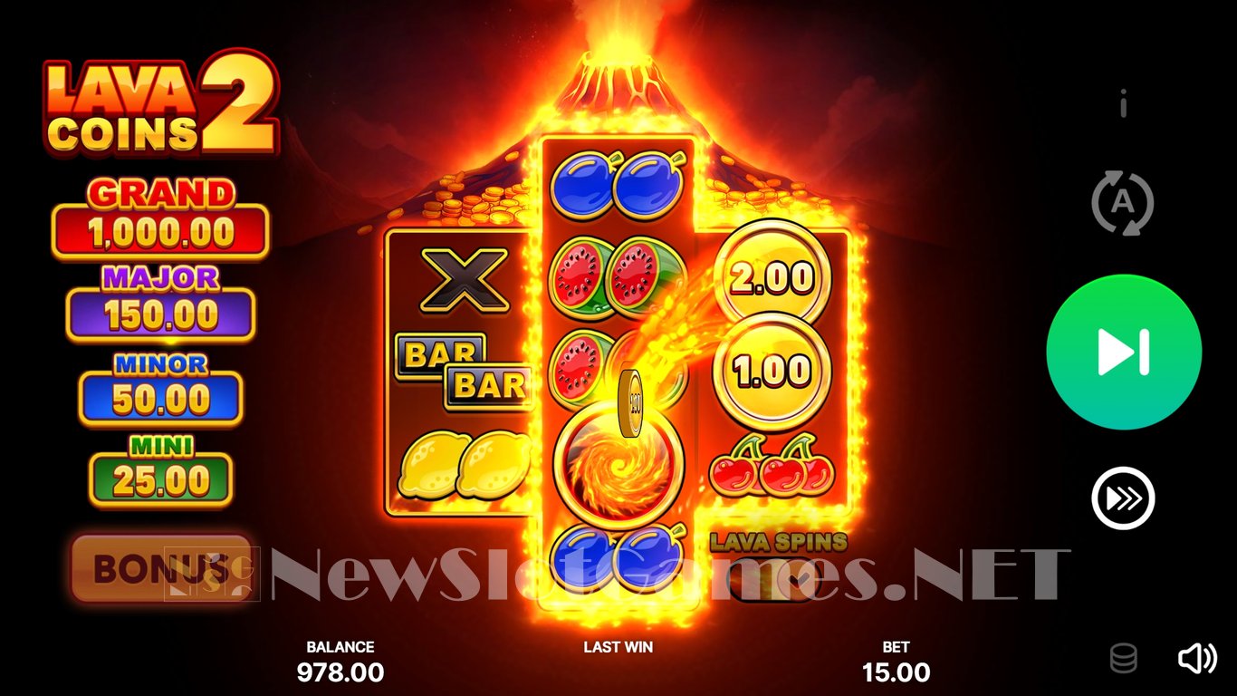 Lava Coins 2 Slot Slot Image in Demo - pic. 5