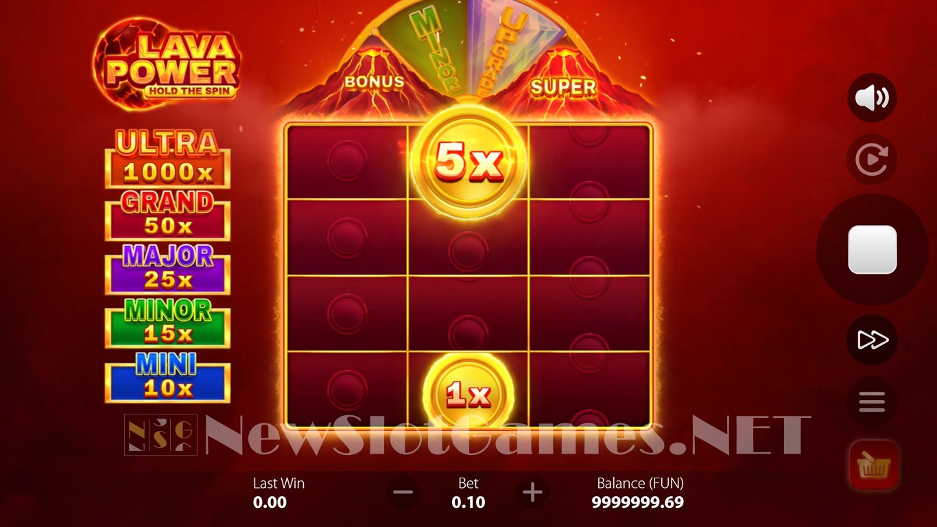 Lava Power Hold the Spin Slot Demo Image