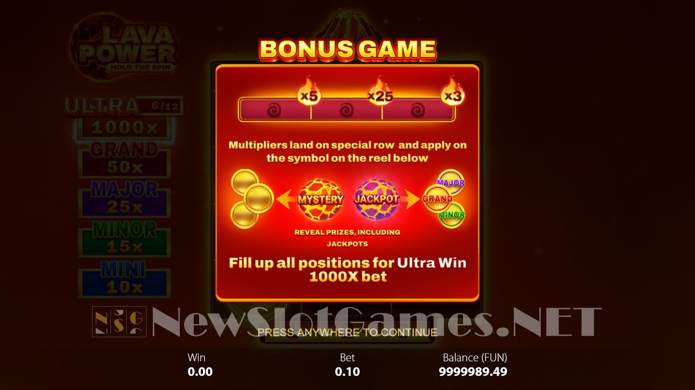 Lava Power Hold the Spin Slot Slot Image in Demo - pic. 6