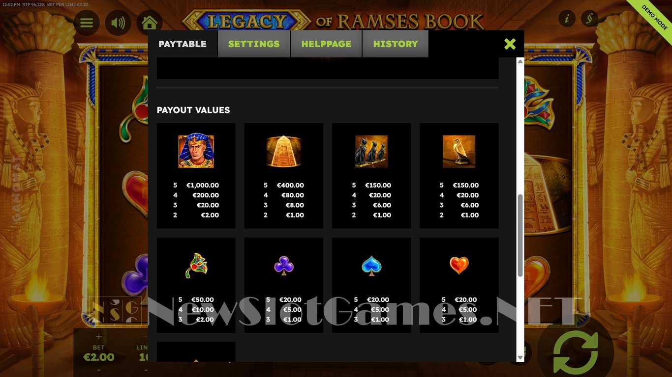Legacy of Ramses Book Slot Slot Image in Demo - pic. 6